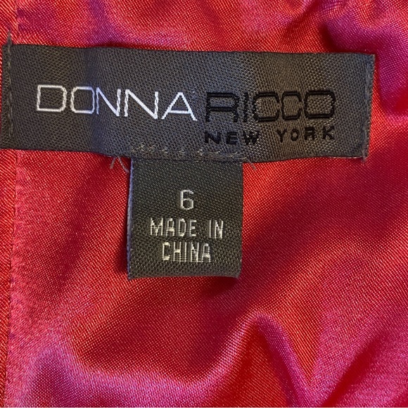 Donna Ricco Pink Ruffle Dress - Picture 3 of 4